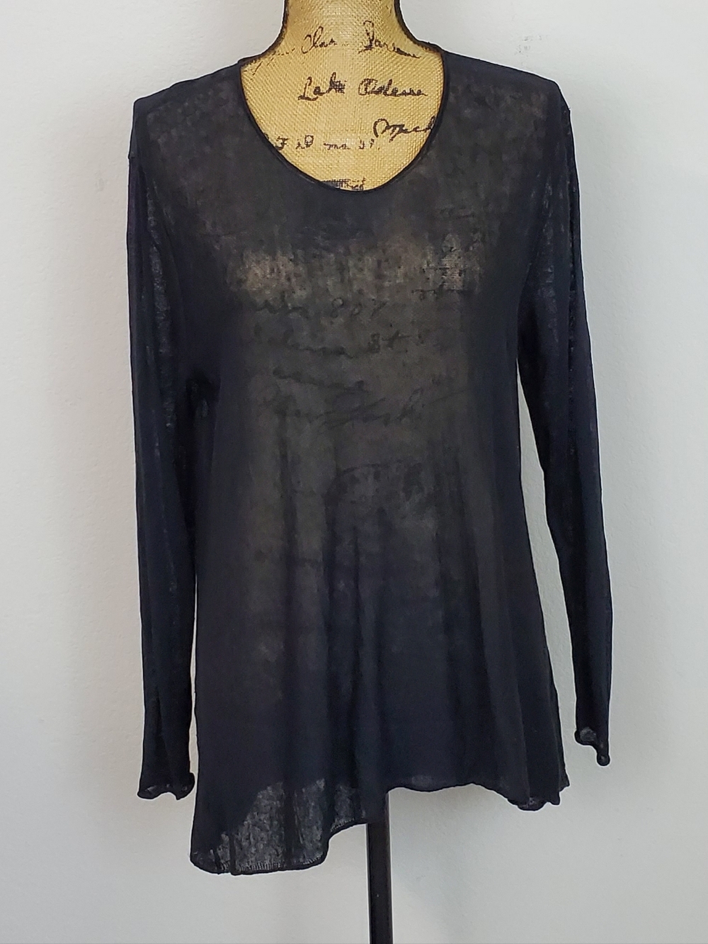 Eileen Fisher Italian Yarn Linen Blend Sweater Sz M